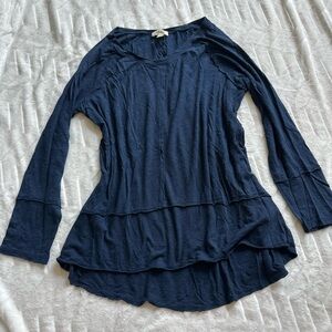 Style & Co. Deep Blue Long Sleeve Top